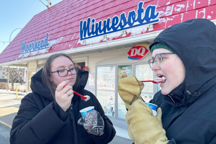 In this city, it’s tradition to line up for ice cream even when it’s 6 degrees